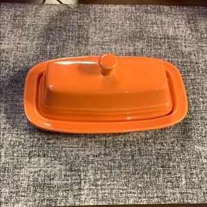Fiesta Tangerine Butter Dish